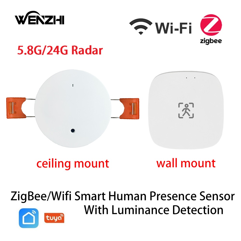 Home Assistant Tuya - вля ZigBee Wifi 5.8/24G MmWave радар
