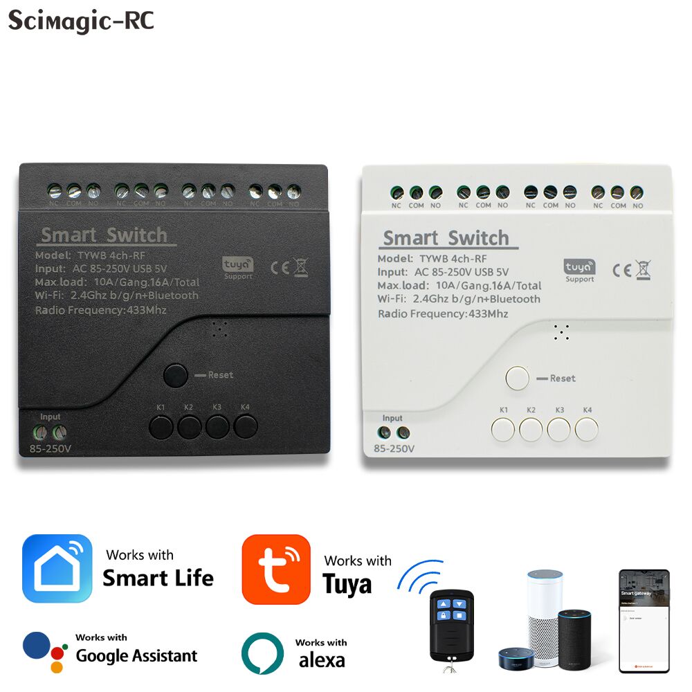 Tuya 4 Channel - Moduł inteligentnego przełącznika WiFi Tuya 4-kanałowy