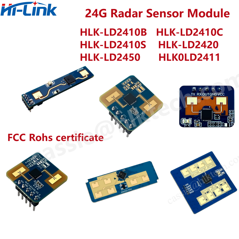 Tasmota - Czujnik obecności 24G Hi-link HLK-LD2410B HLK-LD2410C