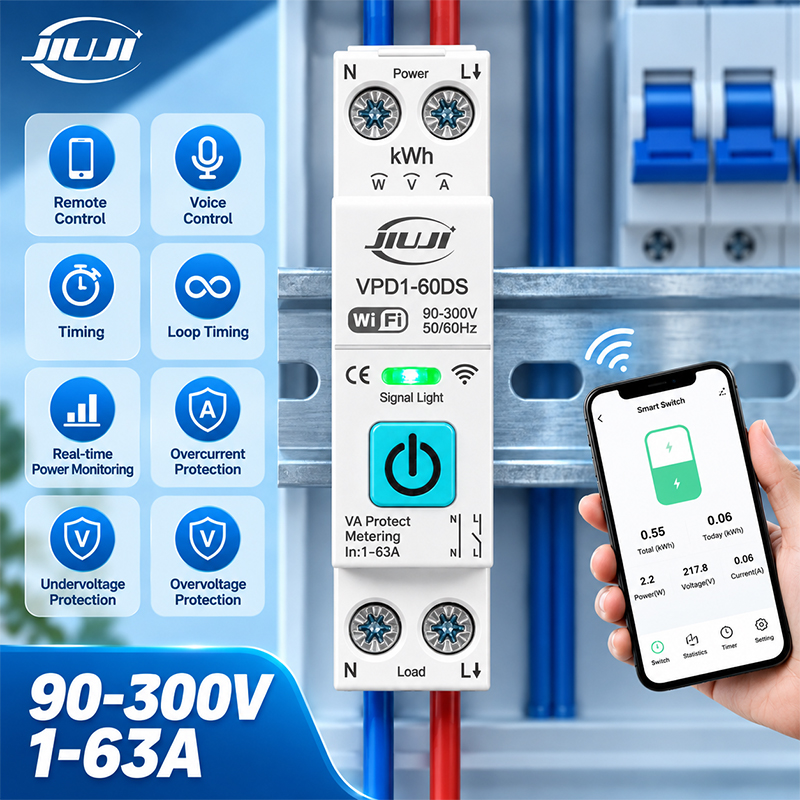 Smart Relay Tuya - Inteligentny przełącznik WiFi na szynę DIN