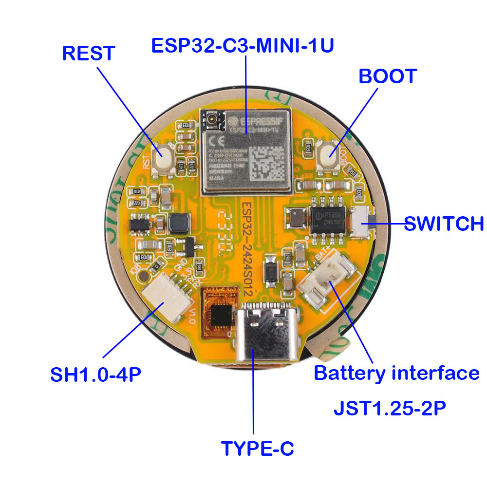 Wyświetlacz ESP32 1.28 cala ES – Smart Home Module Iot recenzja i cena