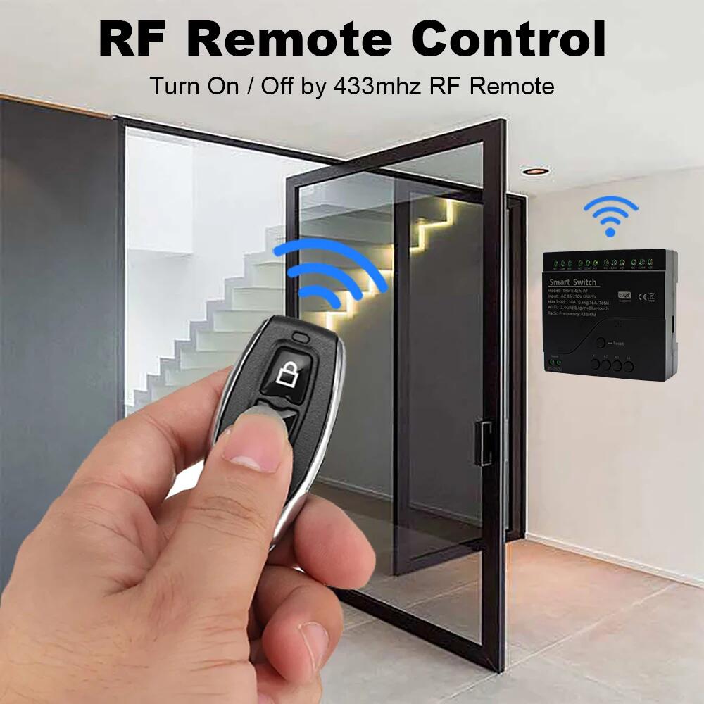 Czarny styl Tuya 4CH Wifi Smar – Tuya 4 Channel recenzja i cena