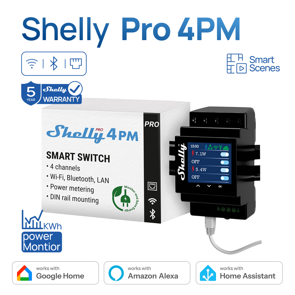 Shelly Pro 4PM cztery kanały p – Shelly Plug recenzja i cena